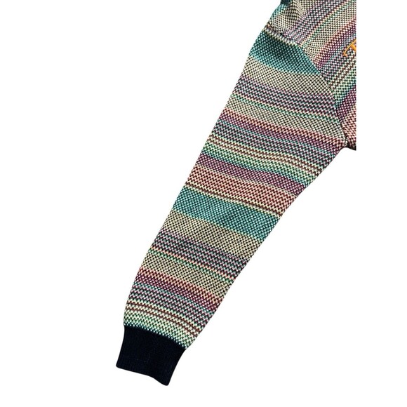 Teddy Fresh Striped Rainbow Pullover Knit Cotton Sweater Crew Neck Size S - Picture 4 of 11